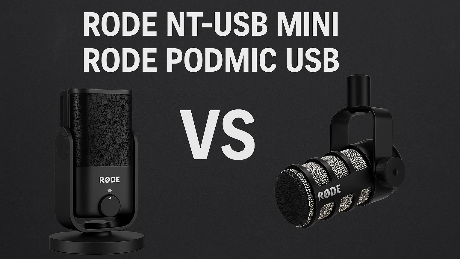 Rode NT-USB Mini vs Rode PodMic USB